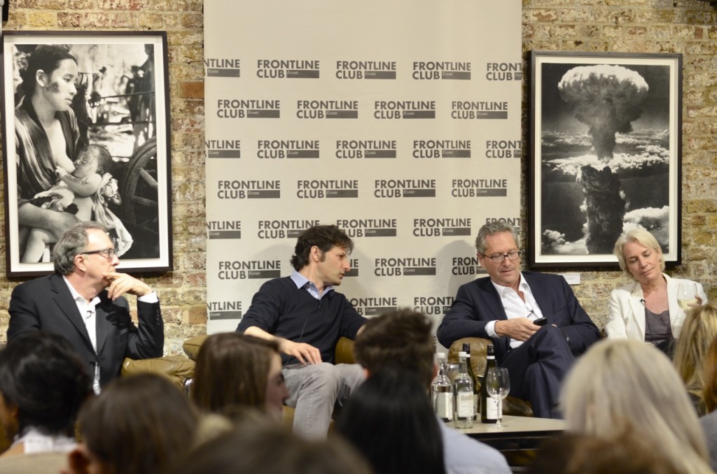 Steve Richards, Ian Katz, John Witherow and Sarah Baxter were addressing issues like pay walls, funding of investigative reporting and ways into the industry.